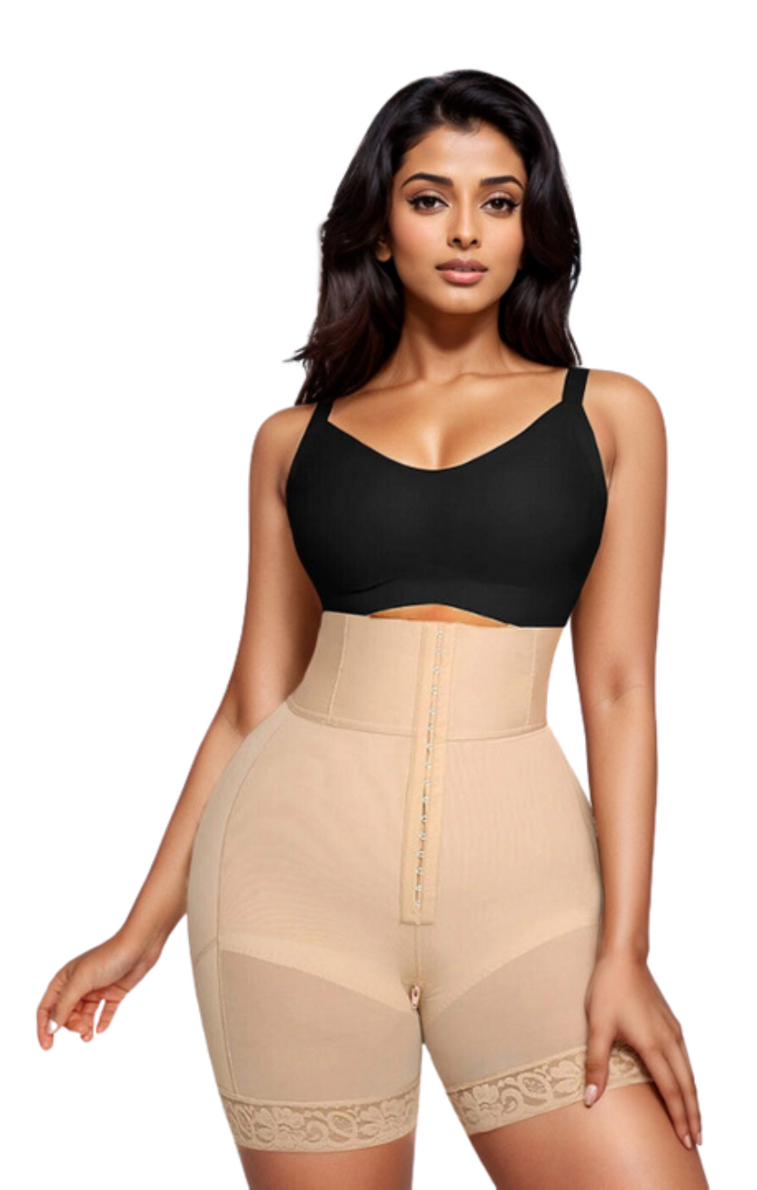 Boned Sculpt High Waist Shorts